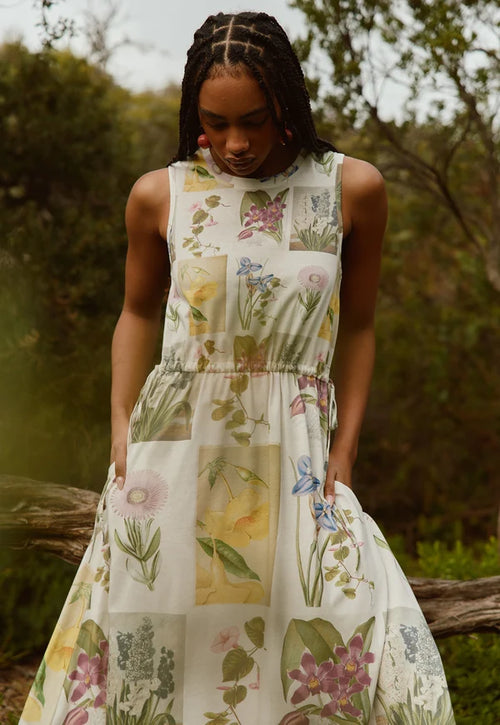 Lidia Tie Dress | Floral