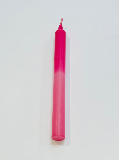 Half & Half Coloured Candle 24cm