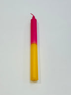 Half & Half Coloured Candle 24cm