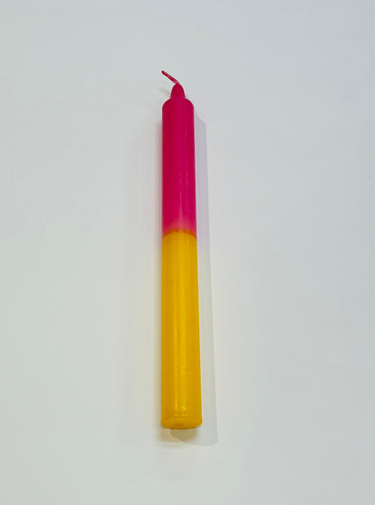 Half & Half Coloured Candle 24cm