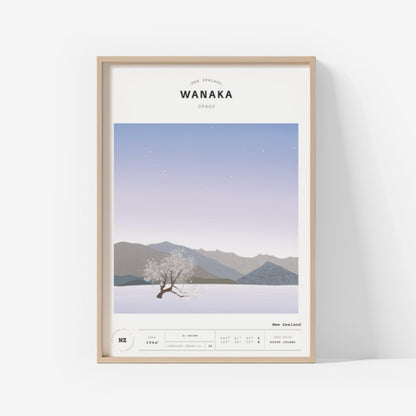 Landscape Wanaka Tree Art Print