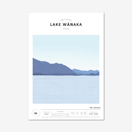 Landscape Lake Wanaka Art Print