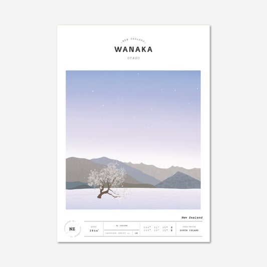 Landscape Wanaka Tree Art Print