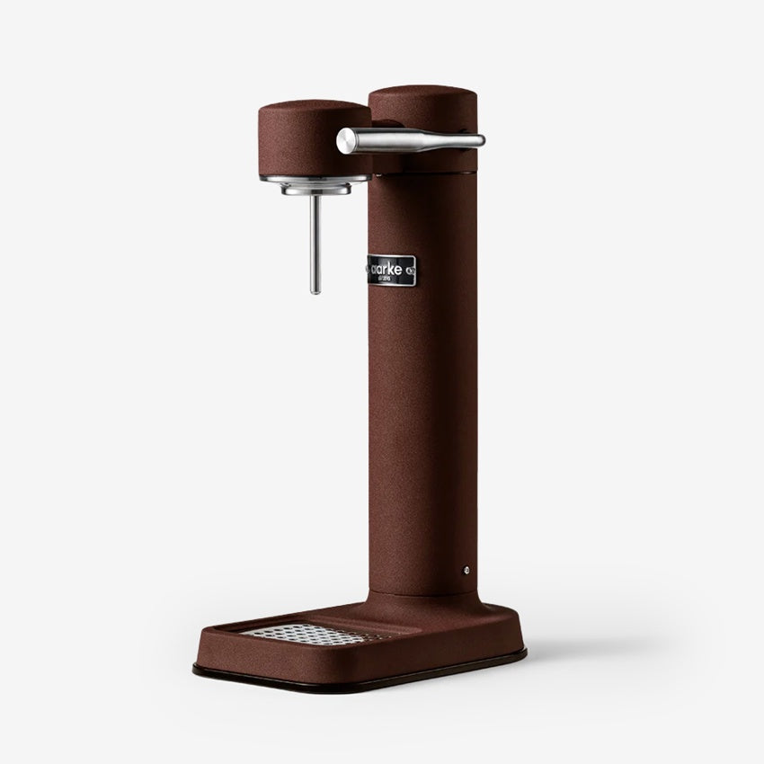 The Aarke Carbonator 3 in Burgundy on a blank background