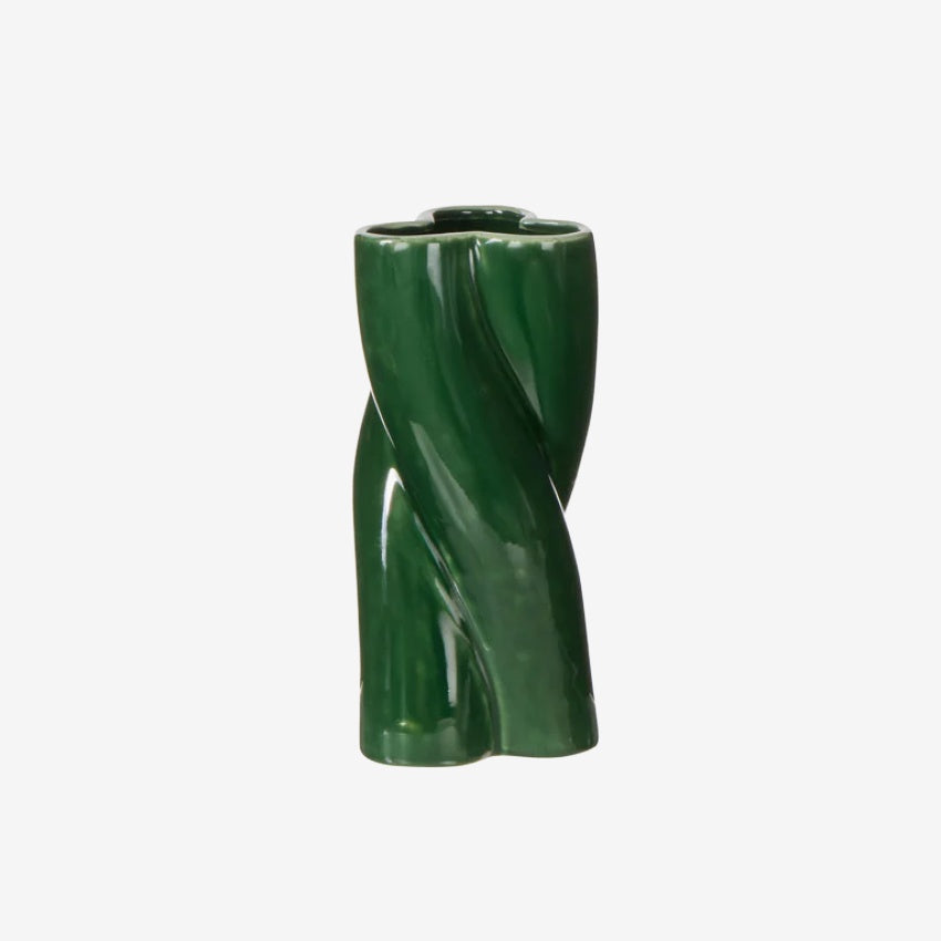 Rory Twist Vase | Deep Green