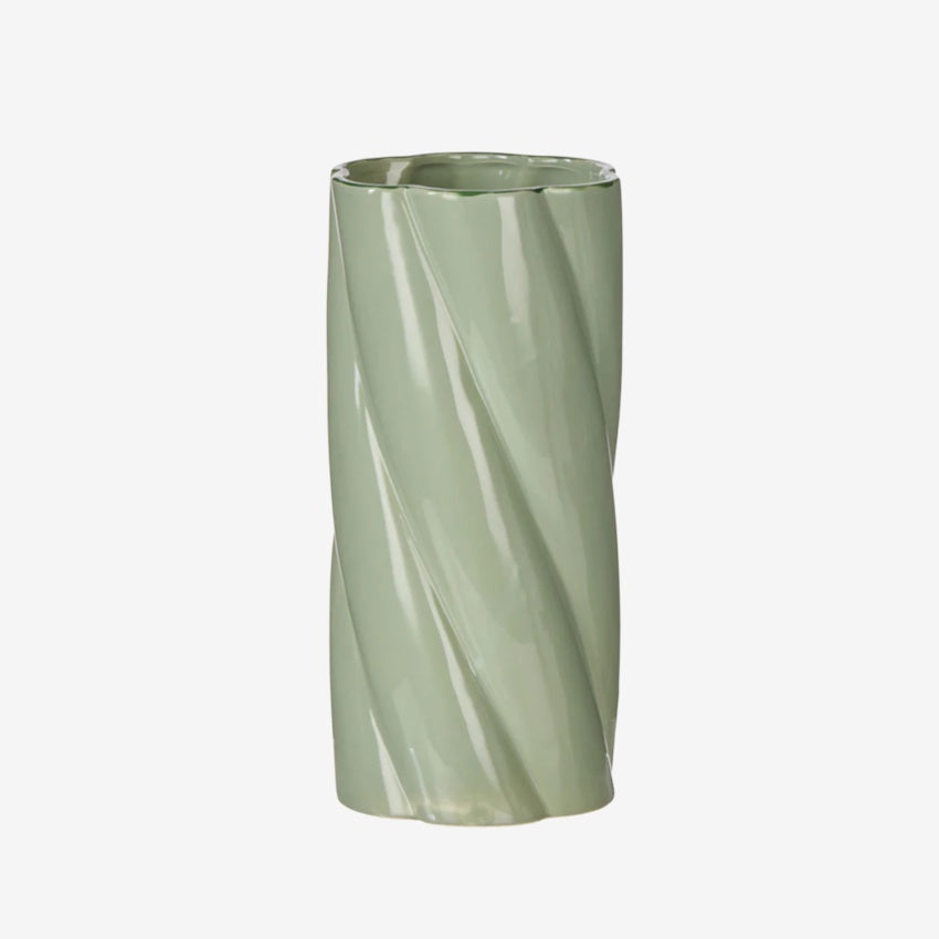 Rory Twist Vase | Sage Green