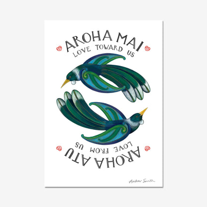 Aroha Mai, Aroha Atu | Vertical (colour) | Open Edition Print