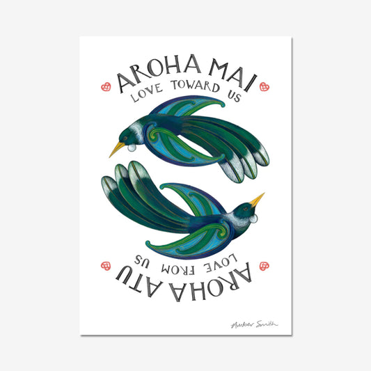 Aroha Mai, Aroha Atu | Vertical (colour) | Open Edition Print