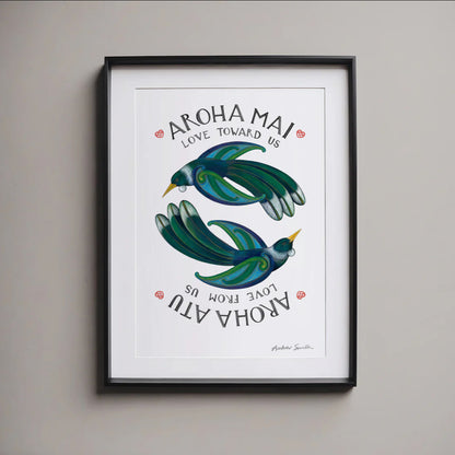 Aroha Mai, Aroha Atu | Vertical (colour) | Open Edition Print