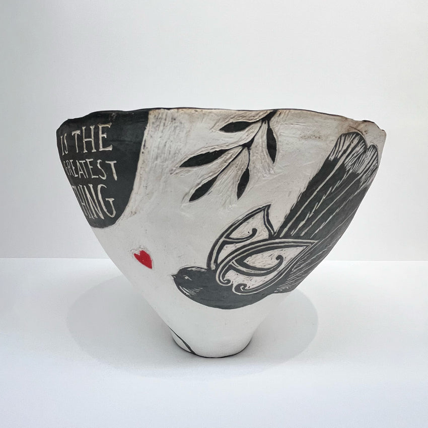 The Amber Smith Love Is The Greatest Thing Blessing Bowl on a blank background
