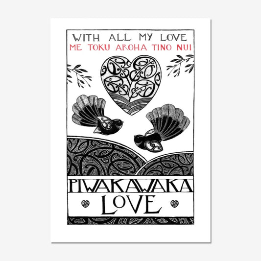 Me Toku Aroha | A4 | Open Edition Print