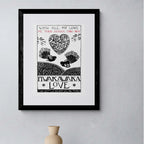 Me Toku Aroha | A4 | Open Edition Print