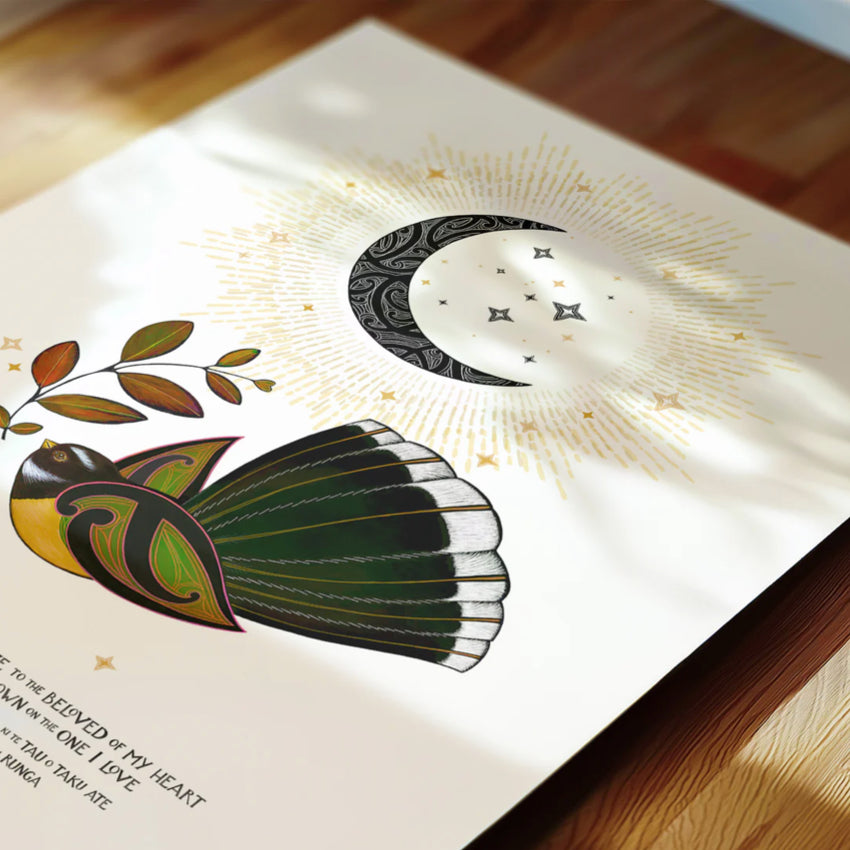 E Rere e te Manu | Vertical (colour) | Open Edition Print