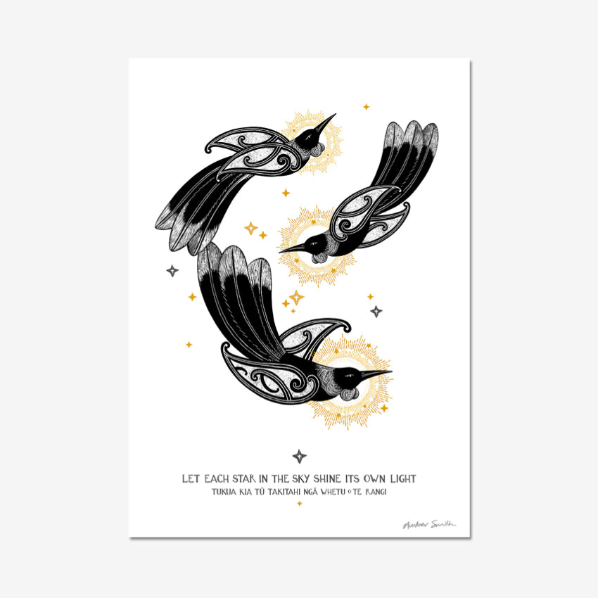 Ngā Whetū O Te Rangi | Vertical | Open Edition Print