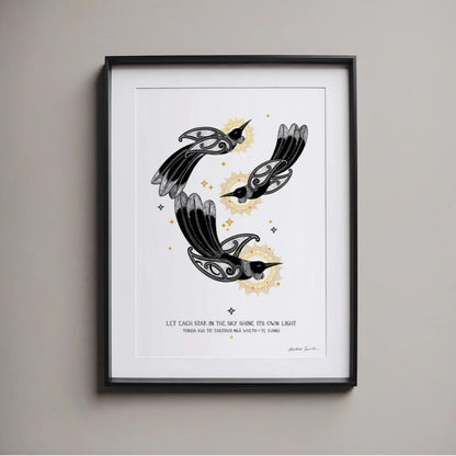 Ngā Whetū O Te Rangi | Vertical | Open Edition Print