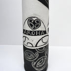 A close up of the Amber Smith Aroha Tall Vessel on a blank background