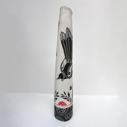 The Amber Smith Kia Kaha Tui Tall Vessel on a blank background
