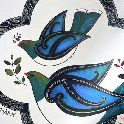 Rangimarie Kereru | A4 | Limited Edition Print