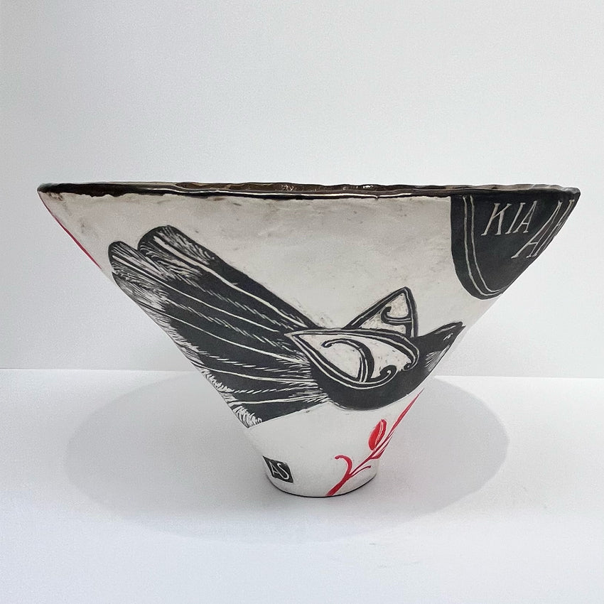 The Amber Smith Love One Another Blessing Bowl on a blank background