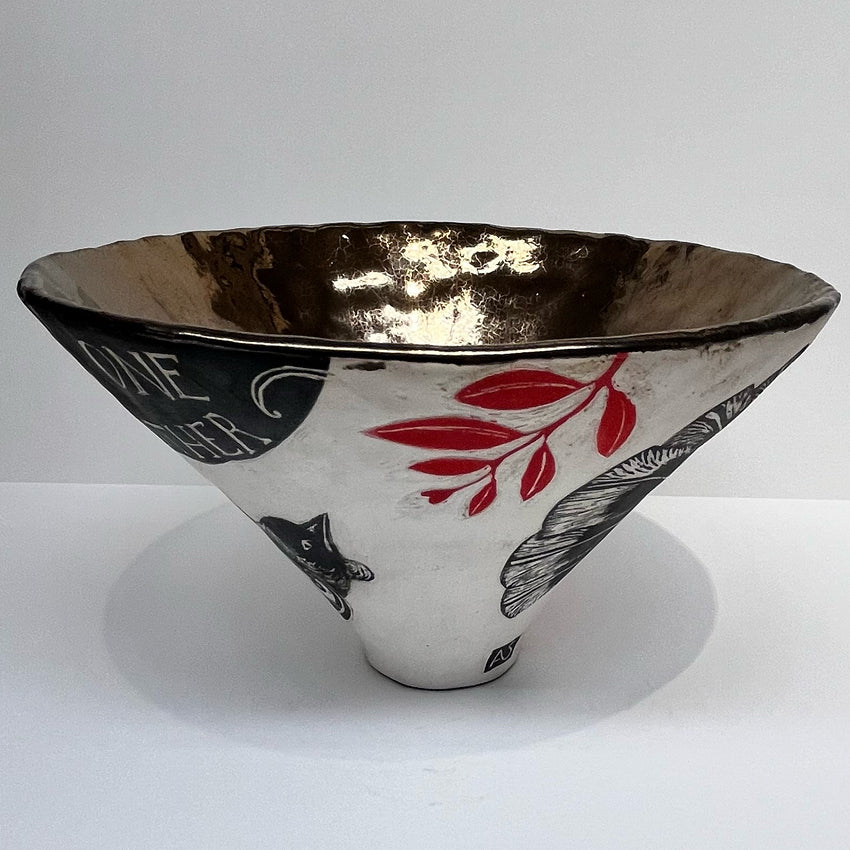 The Amber Smith Love One Another Blessing Bowl on a blank background