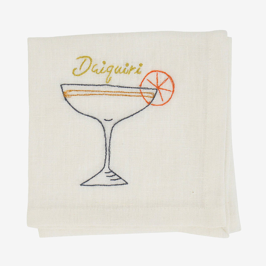The Annabel Trends Daiquiri Cocktail Napkin on a blank background