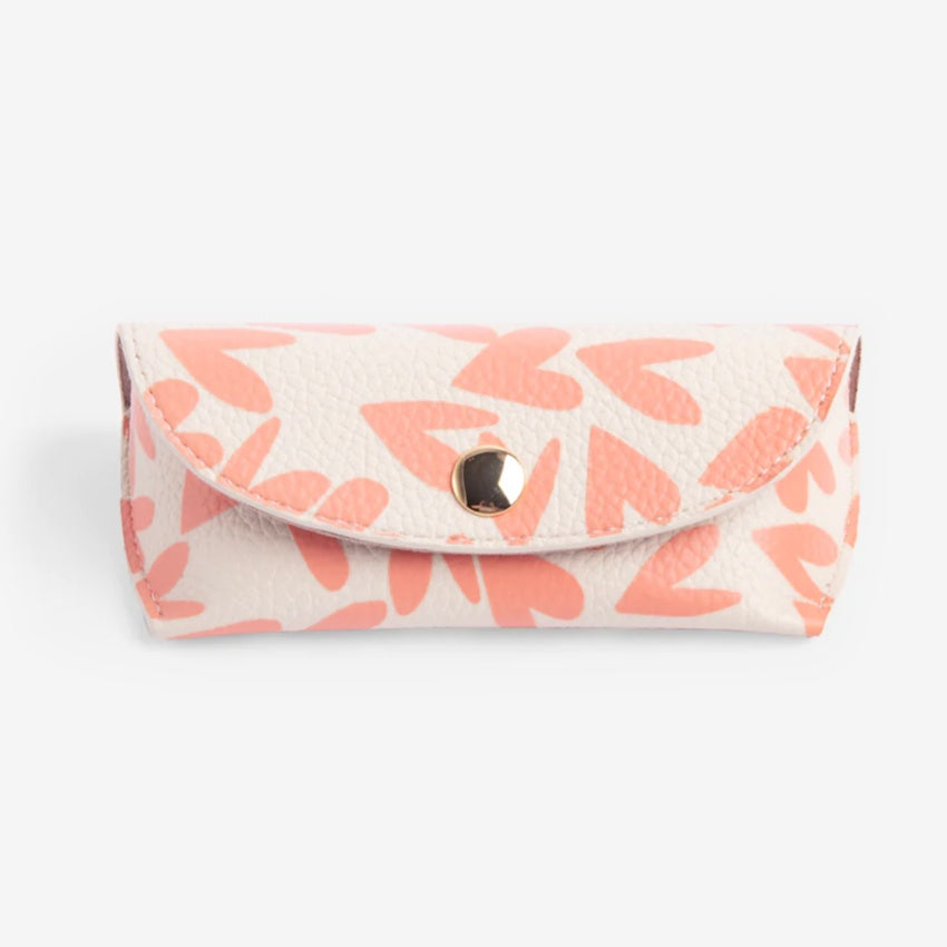 Glasses Case | Coral Hearts