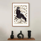 Art Print | Tūī Bird | Beige