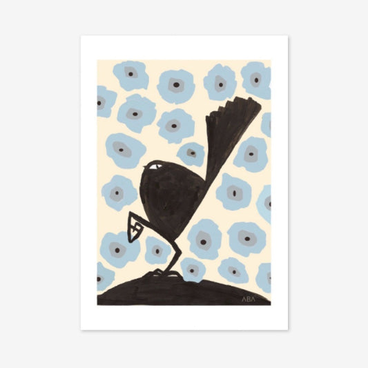 Art Print | Bird March | Blue