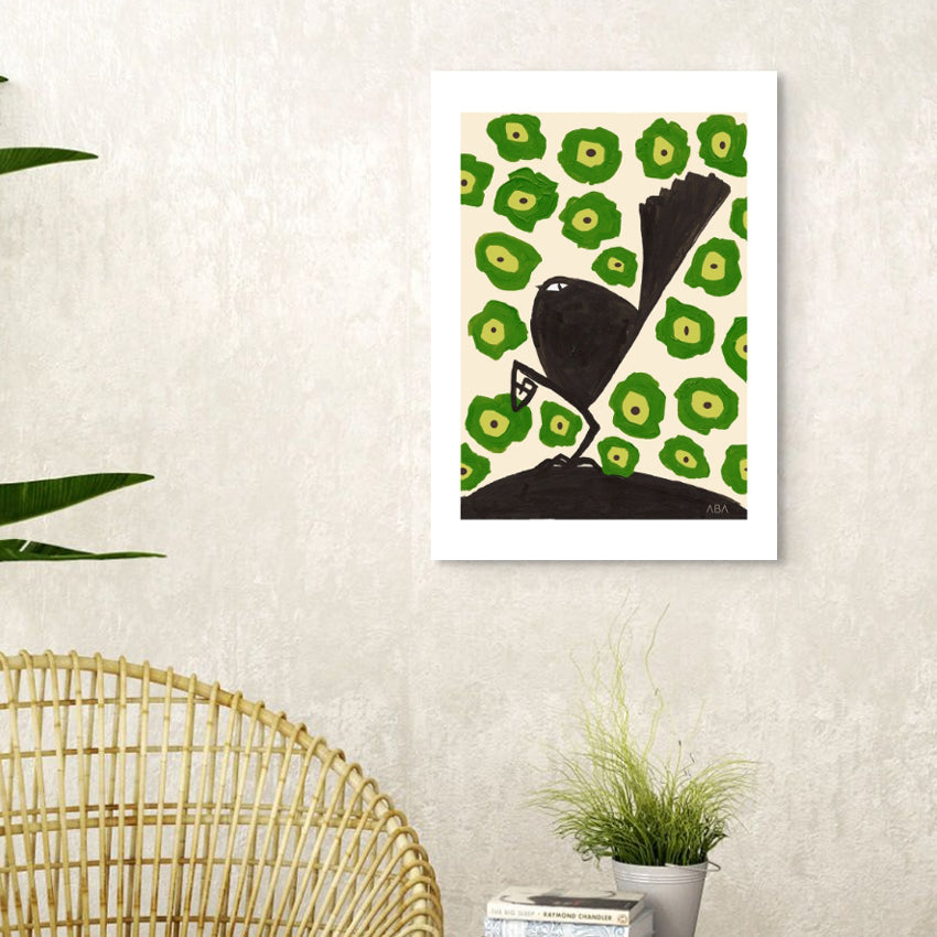 Art Print | Bird March | Green