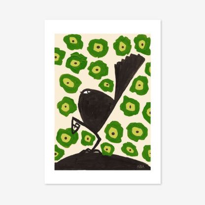 Art Print | Bird March | Green