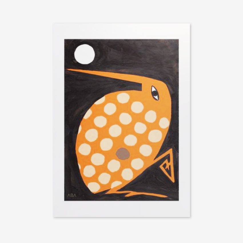 Art Print | Spotted Kiwi | Orange