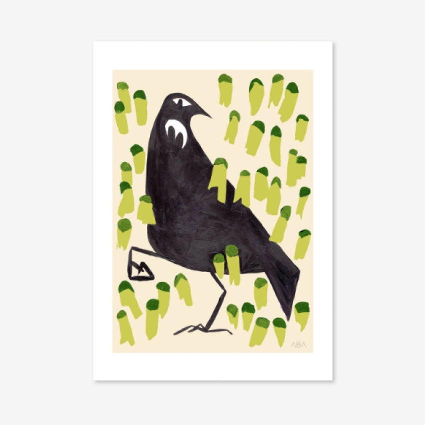 Art Print | Tūī Bird | Green