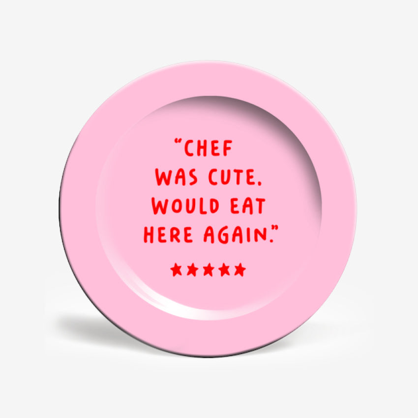 Chef Was Cute Plate | Large