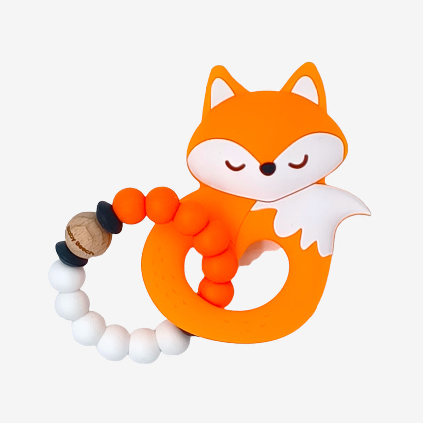 Baby Beech Orange Fox Baby Teether