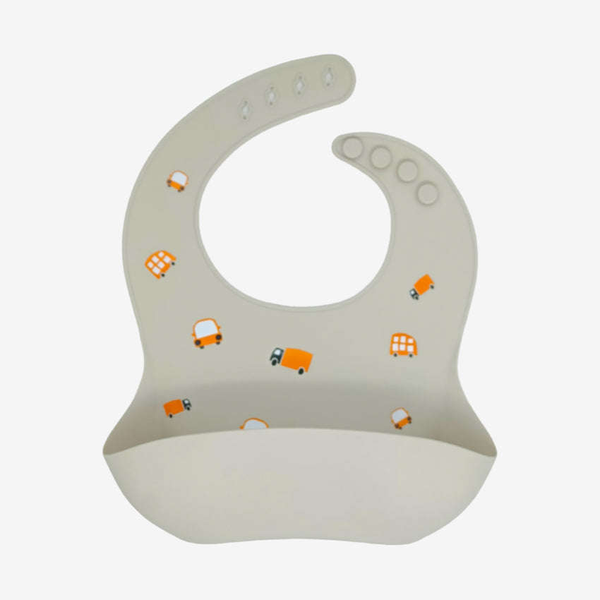The Baby Beech Truck Silicone Bib 