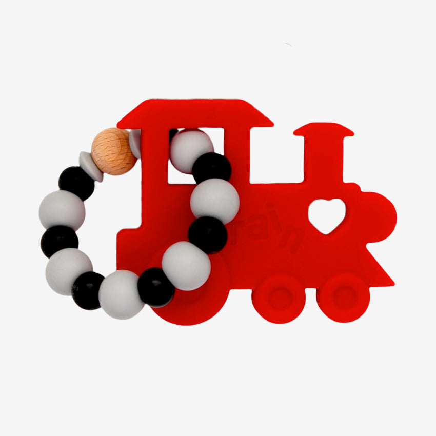 Baby Beech Red Train Baby Teether