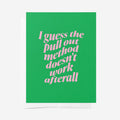 The Bad On Paper I guess the pull out method doesn't work after all Gift Card with a white envelope
