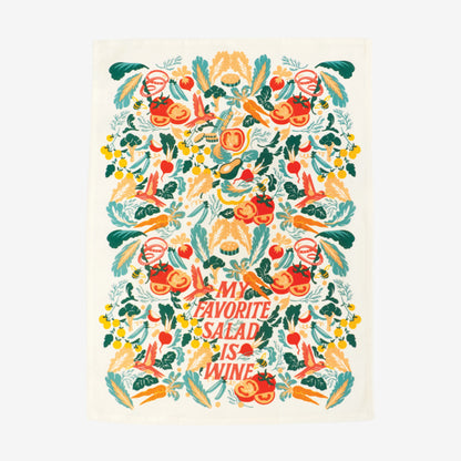 Tea Towel | Favourite Salad is Wine