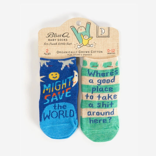 Baby Sock Duo | Save The World / Good Place To