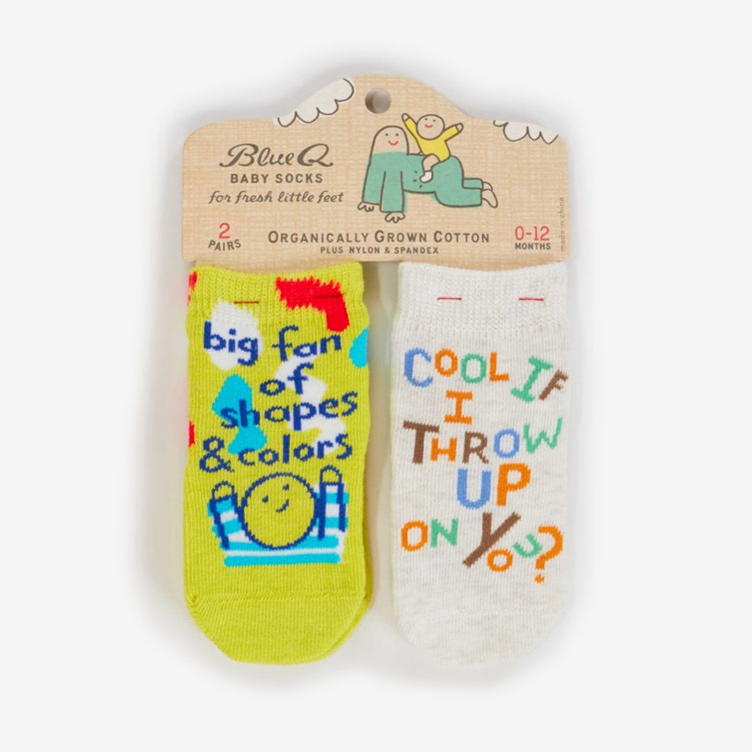Baby Sock Duo | Shapes / Throw Up