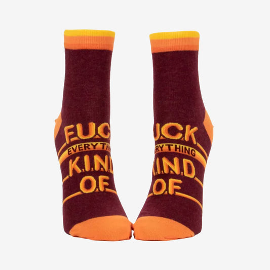 Womens Ankle Socks | Fuck Everything