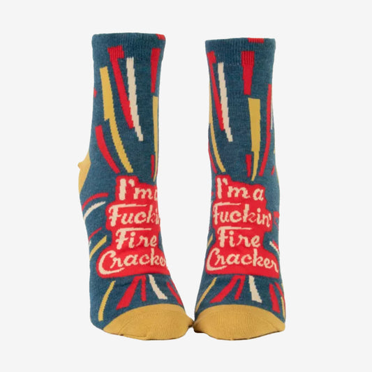 Womens Ankle Socks | Fuckin Firecracker