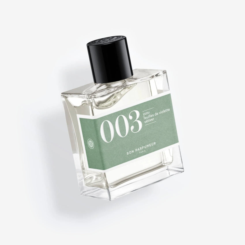 The Bon Parfumeur Eau De Parfum Cologne 003 in a 30ml bottle on a blank background