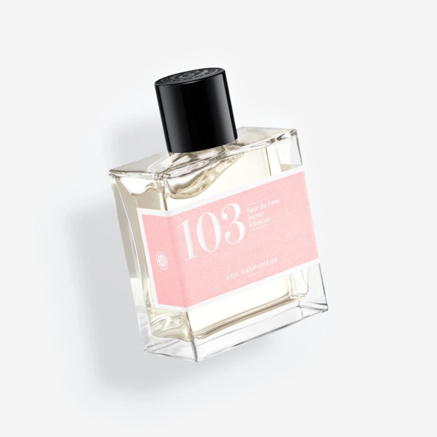 The Bon Parfumeur Eau De Parfum Floral 103 in a 30ml bottle on a blank background