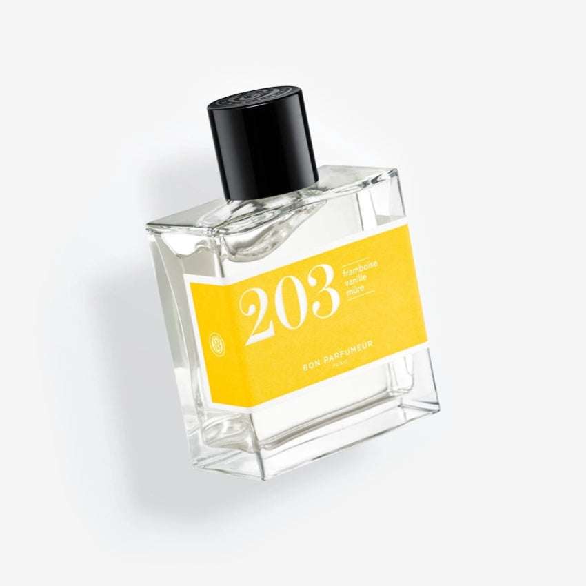 The Bon Parfumeur Eau De Parfum Fruity 203 in a 30ml bottle on a blank background