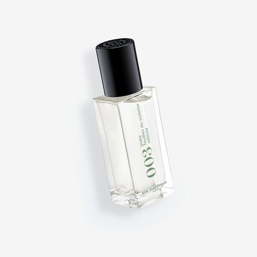 The Bon Parfumeur Eau De Parfum Cologne 003 in a 15ml bottle on a blank background