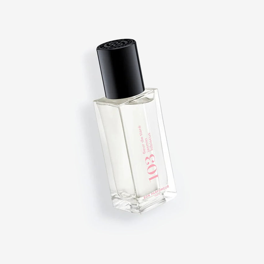 The Bon Parfumeur Eau De Parfum Floral 103 in a 15ml bottle on a blank background