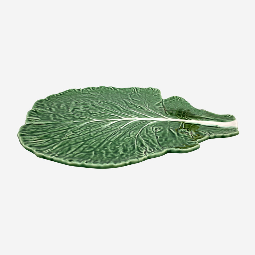 The Bordallo Pinheiro Cabbage Platter on a blank background