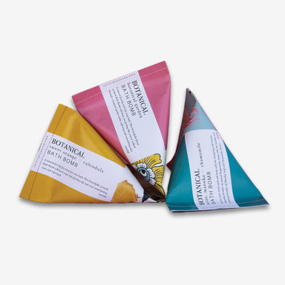 Three of the Botanical Bath Bombs