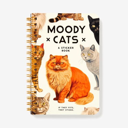 Moody Cats Sticker Book